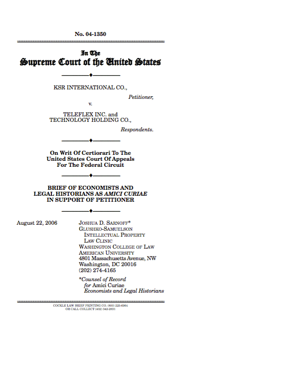 KSR International Co. v. Teleflex Inc. 